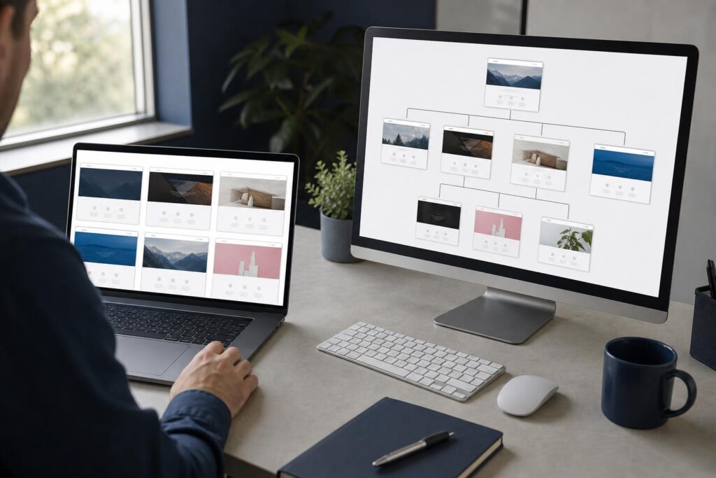 a realistic scene showing When Multisite Is the Right Choice